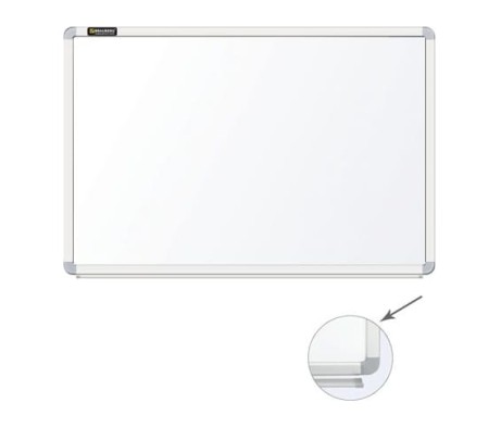 BRAUBERG Premium Magnetic Marker Board, 60x90 cm, Improved Aluminum Frame