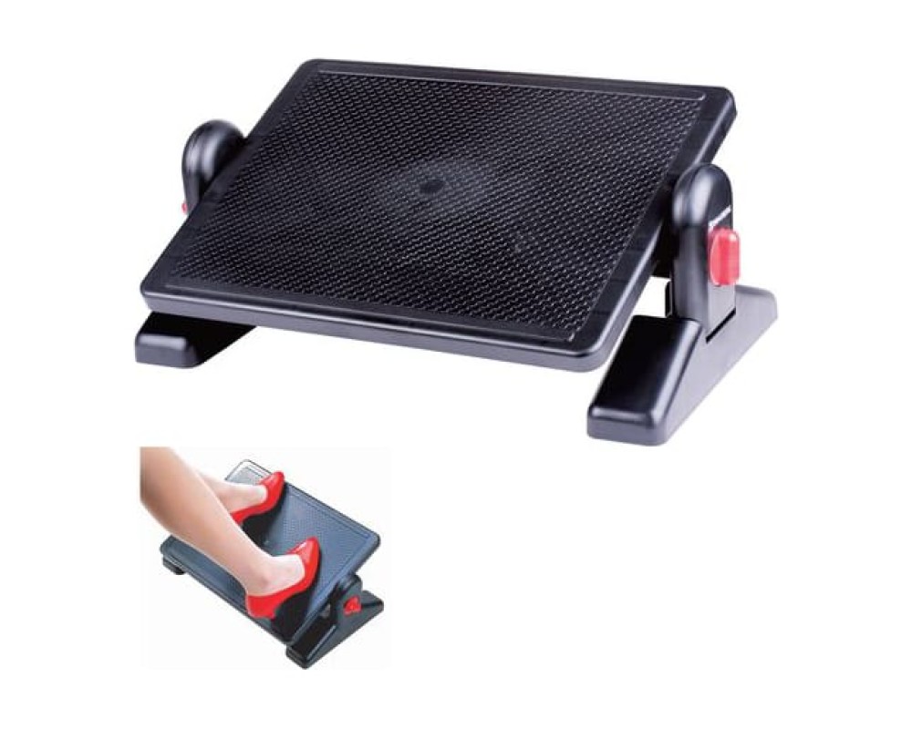 BRAUBERG Office Footrest, 41.5x30mm, with Locks, Adjustable Height