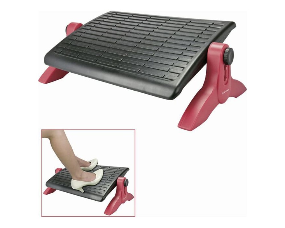 BRAUBERG Office Footrest, 45x32mm, Adjustable Height and Angle
