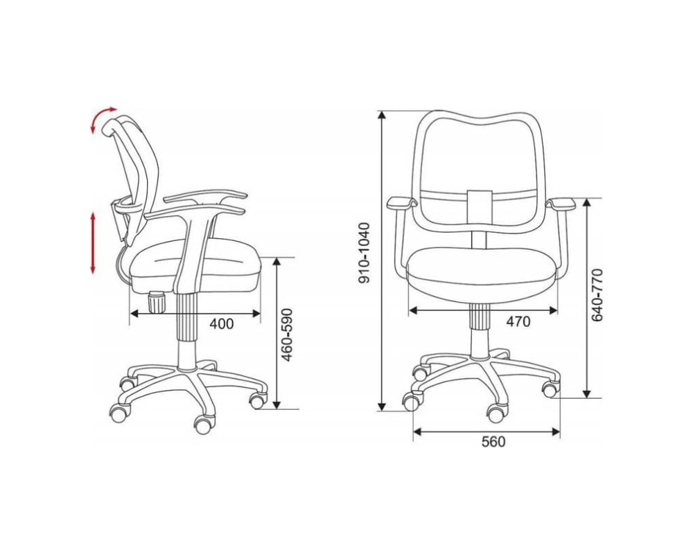 Bureaucrat CH-W797 Armchair
