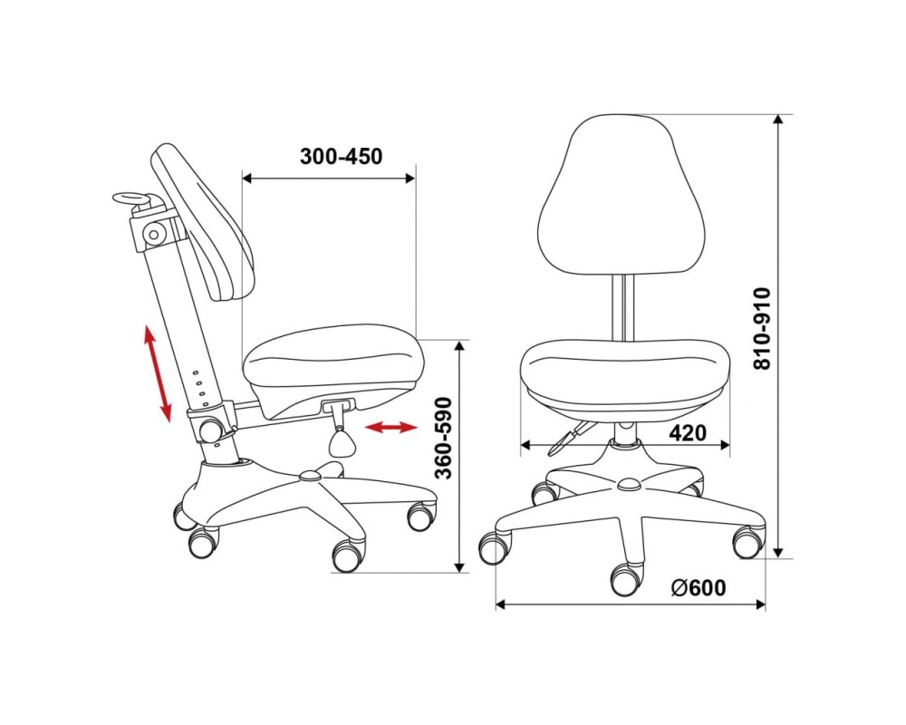 Bureaucrat KD-2/G/GIRAFFE Armchair