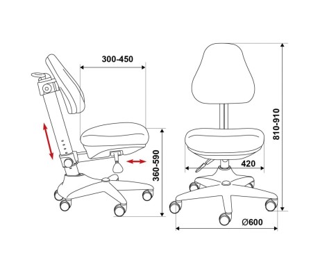 Bureaucrat KD-2/G/GIRAFFE Armchair
