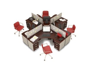 Series of furniture for staff