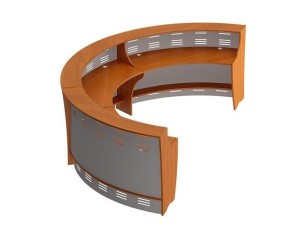 Round reception desks