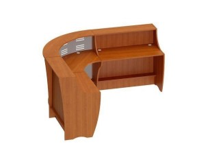 Corner reception desks