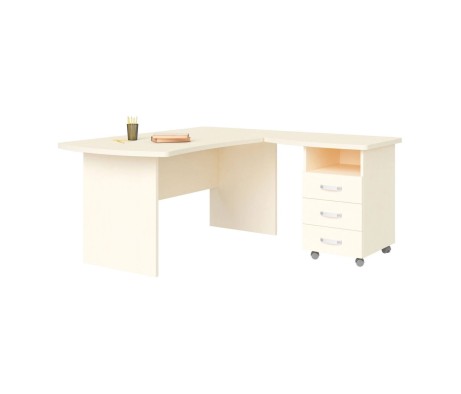 Right Workstation with Pedestal, 160x160x74, Berlin