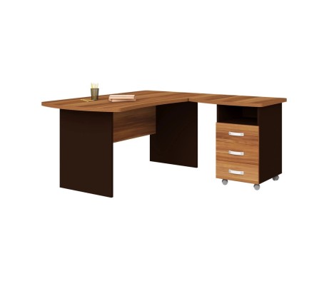 Right Workstation with Pedestal, 160x160x74, Berlin