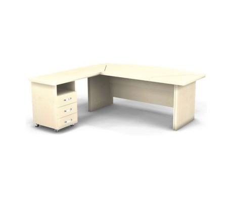 Left Workstation 200x205x76 Berlin Director