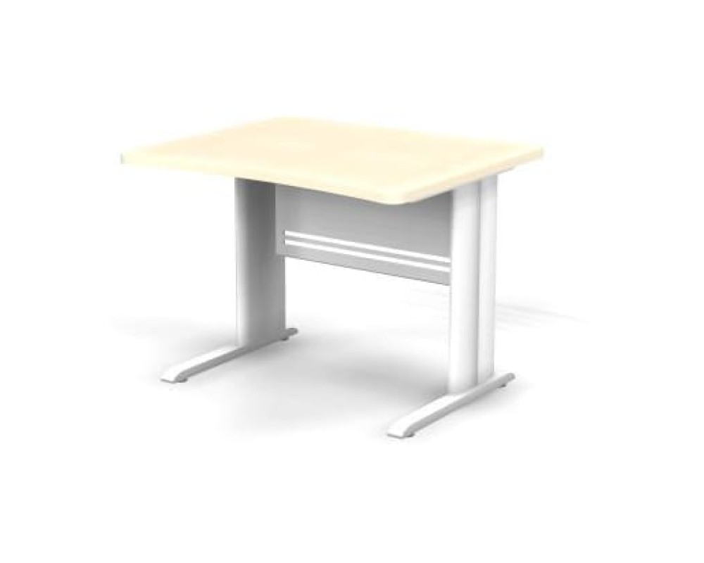 Rectangular Desk on Metal Leg, 100x85x74, Berlin