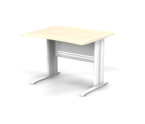Rectangular Desk on Metal Leg, 100x85x74, Berlin