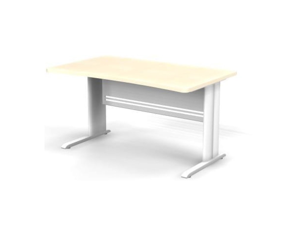 Rectangular Desk on Metal Leg, 140x85x74, Berlin