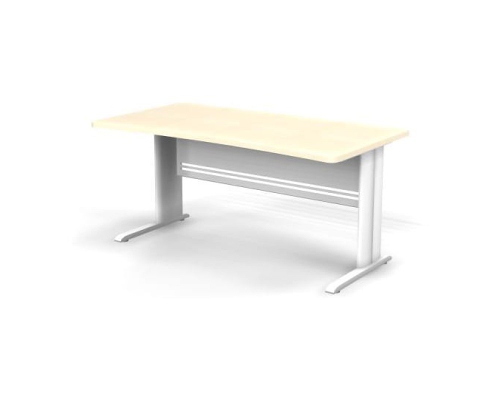 Rectangular Desk on Metal Leg, 160x85x74, Berlin