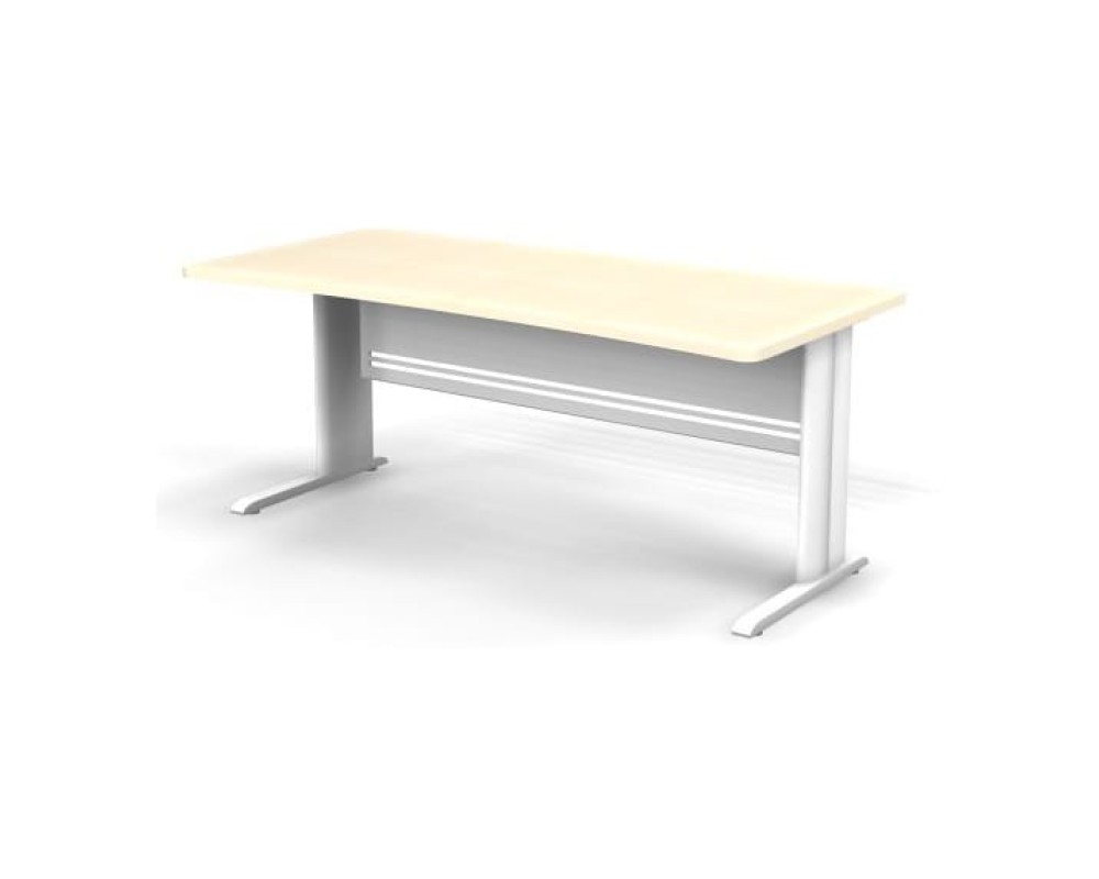 Rectangular Desk on Metal Leg, 180x85x74, Berlin