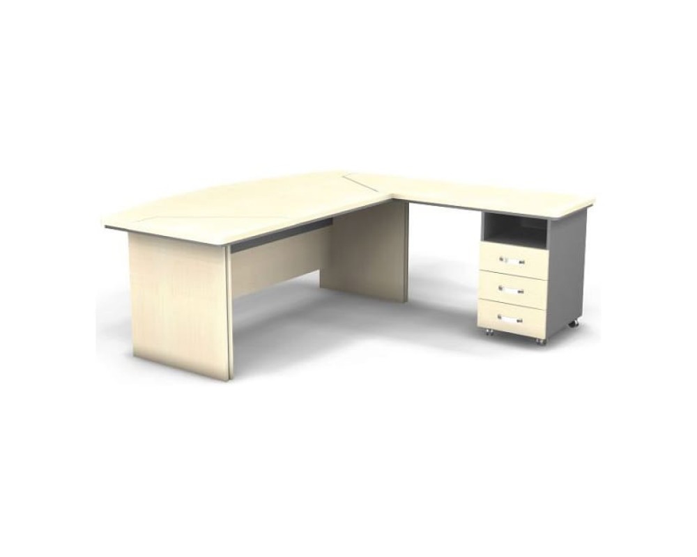 Berlin Director Right Workstation 200x205x76 Berlin Director