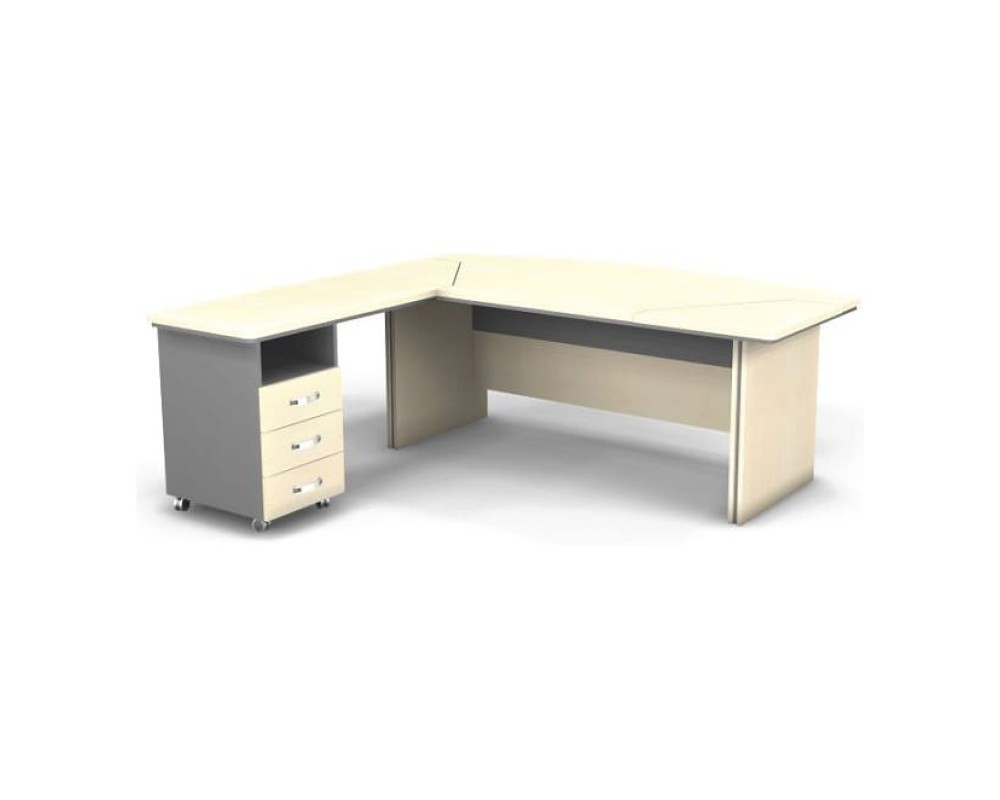 Left Workstation 200x205x76 Berlin Director