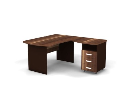 Right Workstation with Pedestal 140x160x74 Berlin