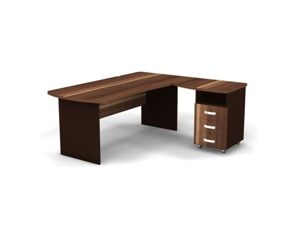 Right Workstation with Pedestal 180x160x74 Berlin