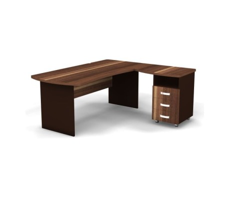 Right Workstation with Pedestal 180x160x74 Berlin