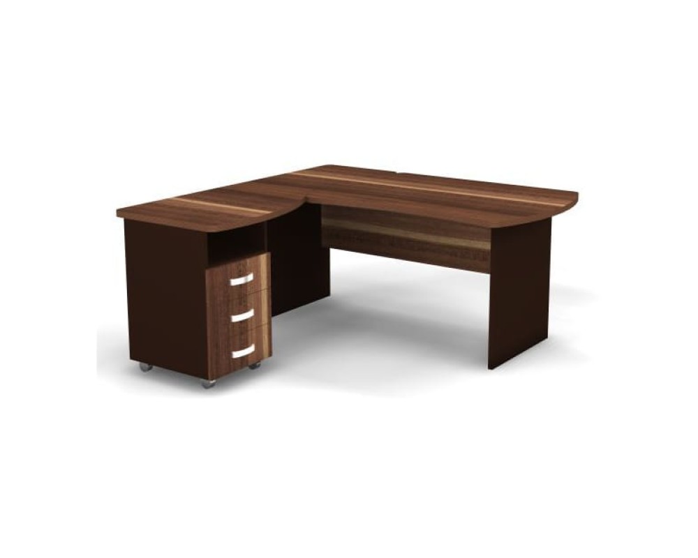 Workstation with Pedestal Left 160x160x74 Berlin