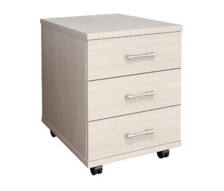 Monolith Mobile Cabinet, 3 Drawers, 406x518x534 cm