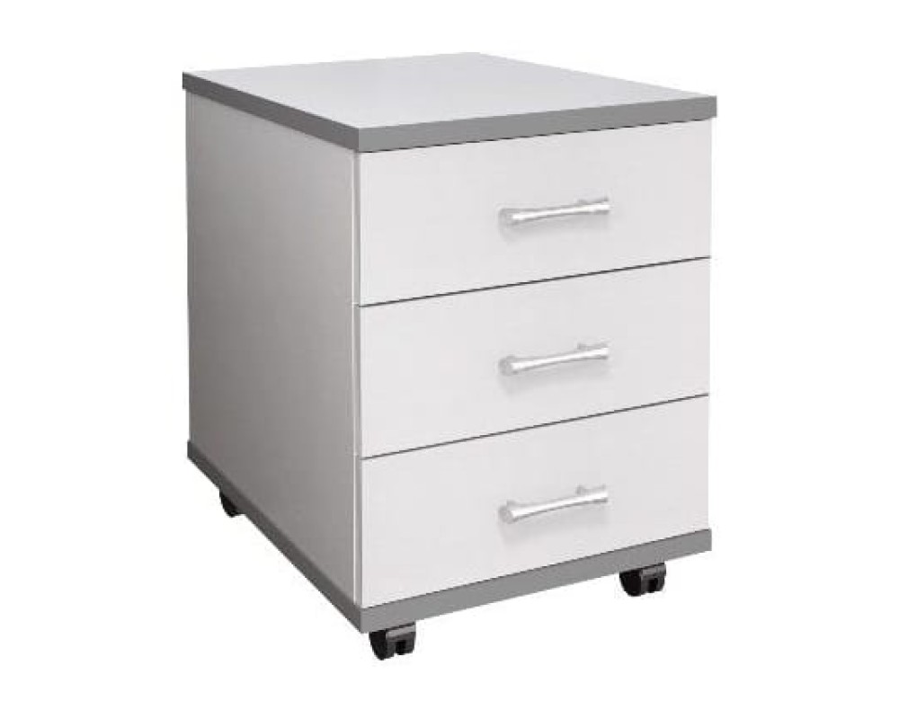 Monolith Mobile Cabinet, 3 Drawers, 406x518x534 cm