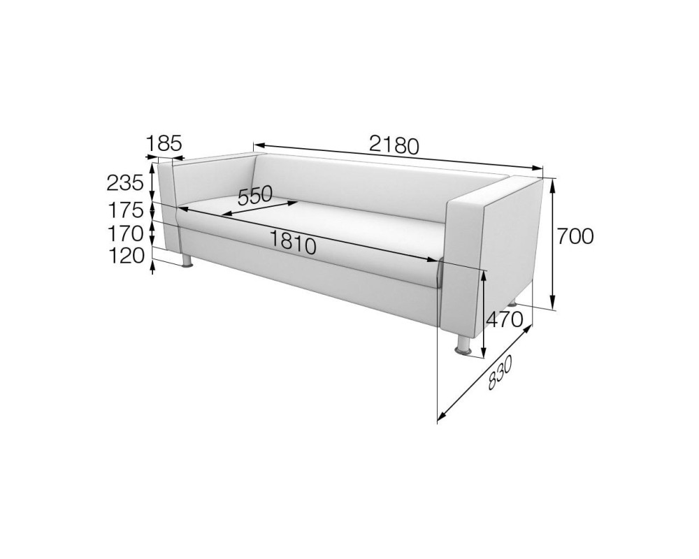 MVK ALE4 Alecto 4-Seat Sofa