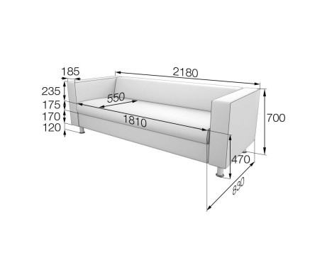 MVK ALE4 Alecto 4-Seat Sofa