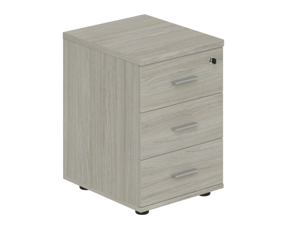 Mobile pedestal with 3 drawers and lock, Wing