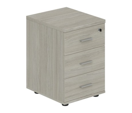 Mobile pedestal with 3 drawers and lock, Wing