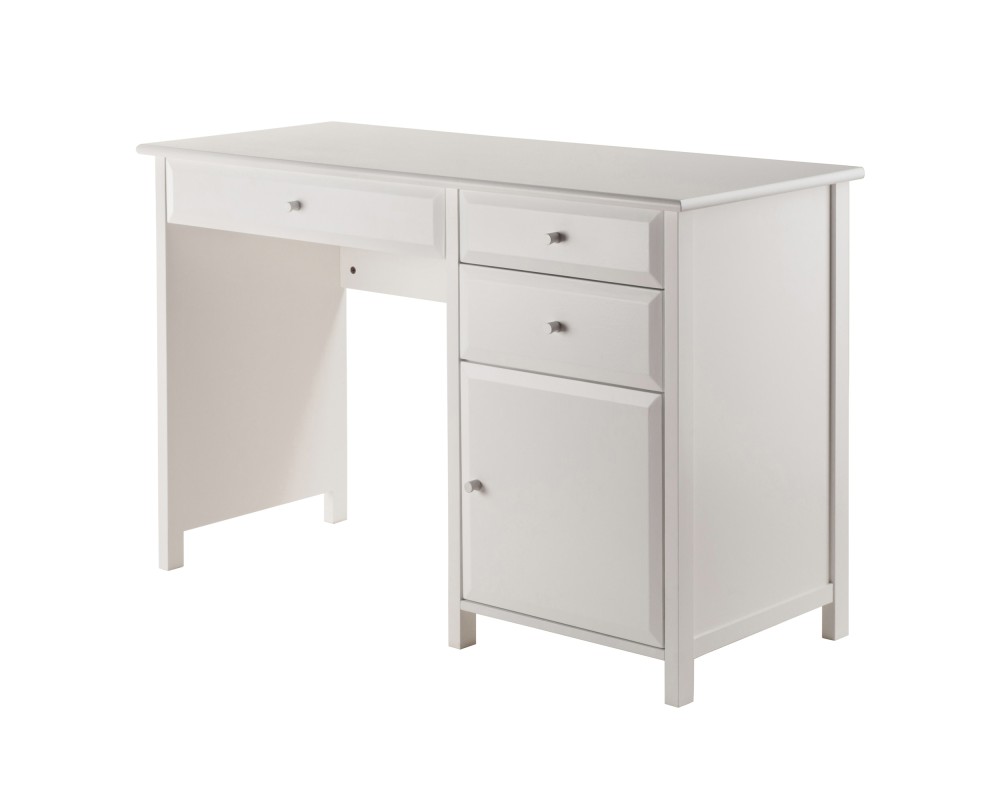 Delta Home Office Writing Desk, 47' Wide, 31' High, White