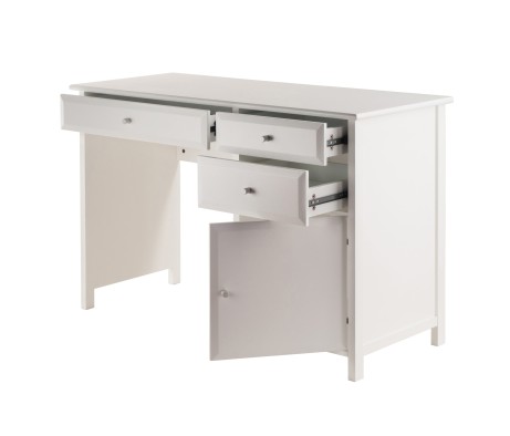Delta Home Office Writing Desk, 47' Wide, 31' High, White