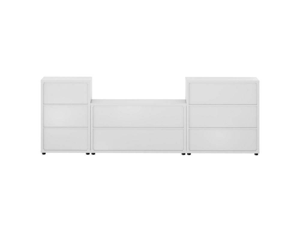 Julian 3-Pc Modular Storage Cabinet Set, White