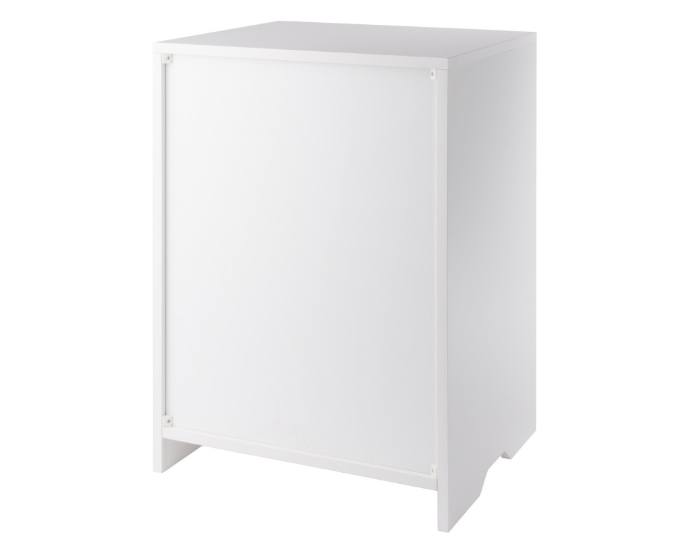 Nova Storage Cabinet with Drawer, 19' Wide, White