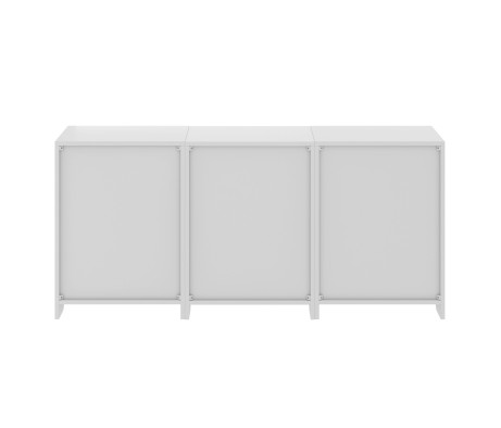 Nova 3-Pc Storage Cabinet Set, 58' Wide, 26' High, White
