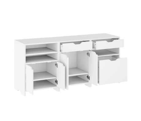 Nova 3-Pc Storage Cabinet Set, 58' Wide, 26' High, White