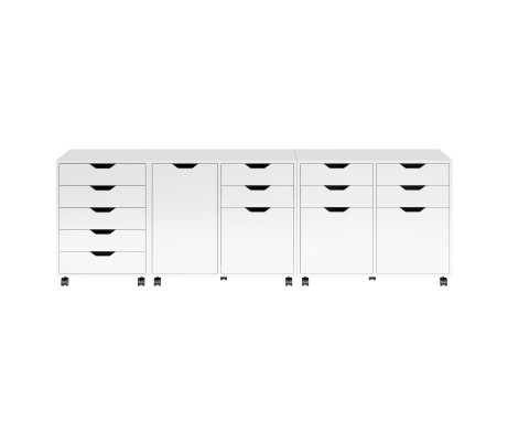 Halifax 3-Pc Storage Cabinet Set, White
