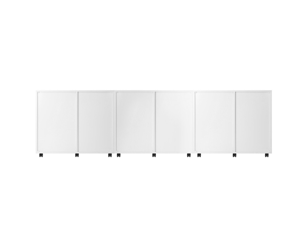 Halifax 3-Pc Cabinet Set with File Drawer, White