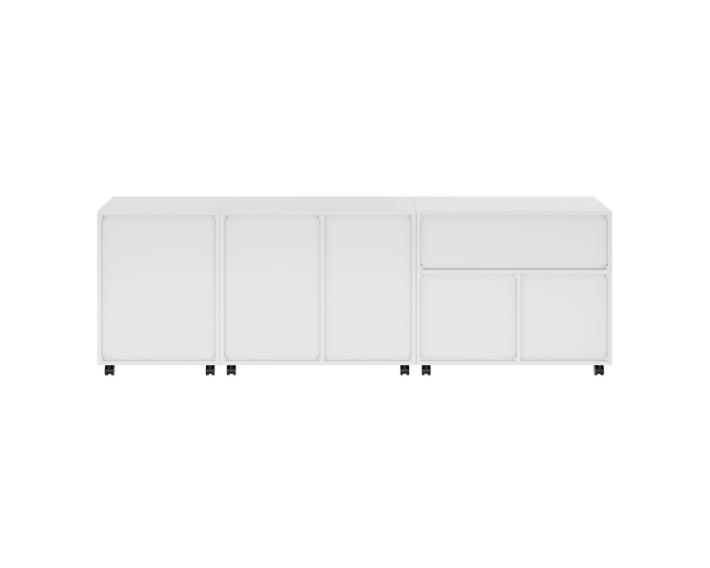 Halifax 3-Pc Storage Cabinet Set, White