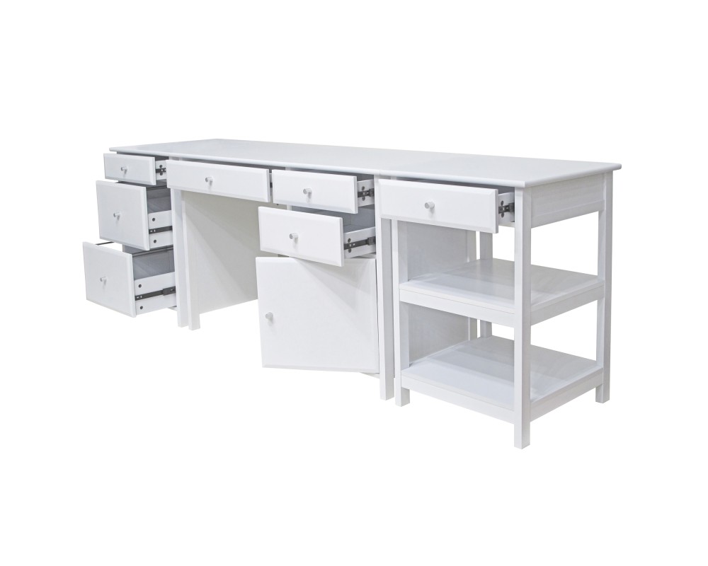 Delta 3-Pc Home Office Desk Set, White