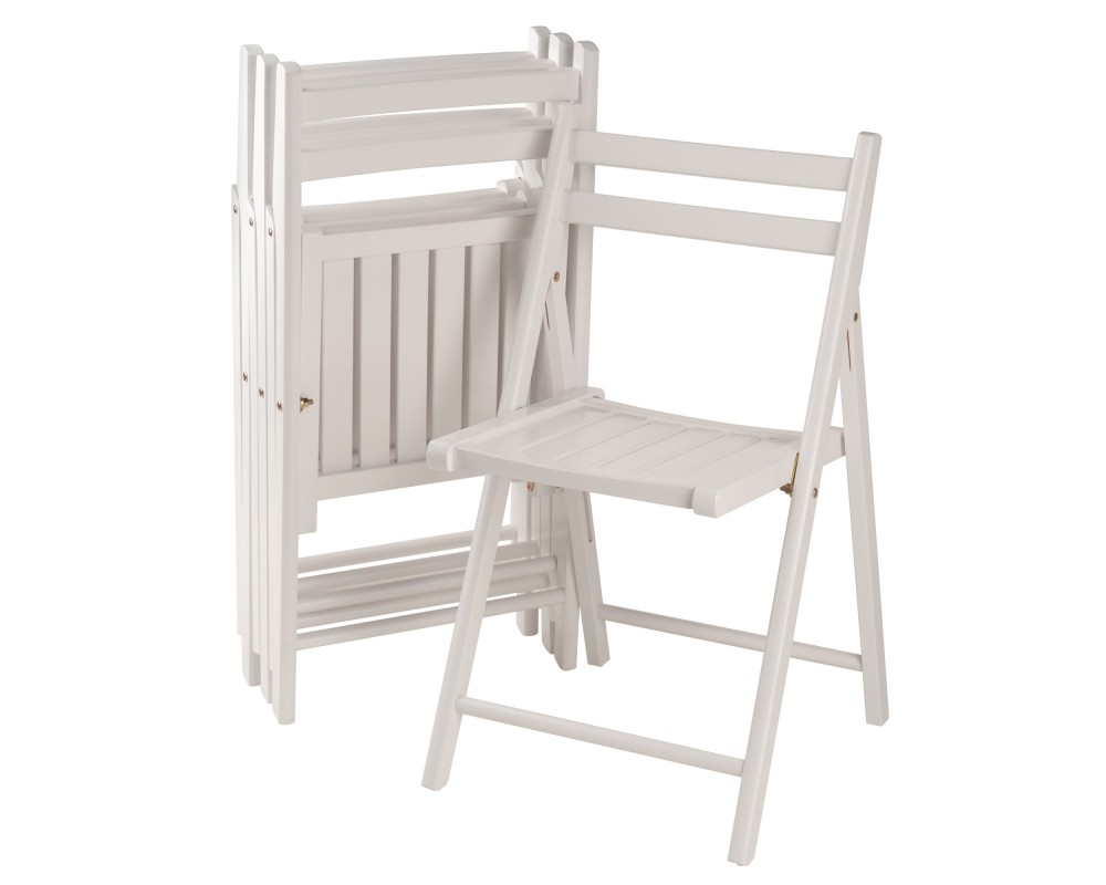 Robin 4-Pc Folding Chair Set, White