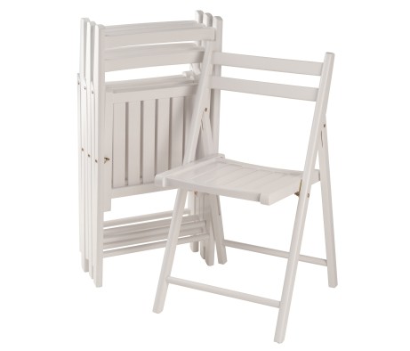 Robin 4-Pc Folding Chair Set, White