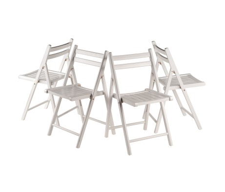 Robin 4-Pc Folding Chair Set, White