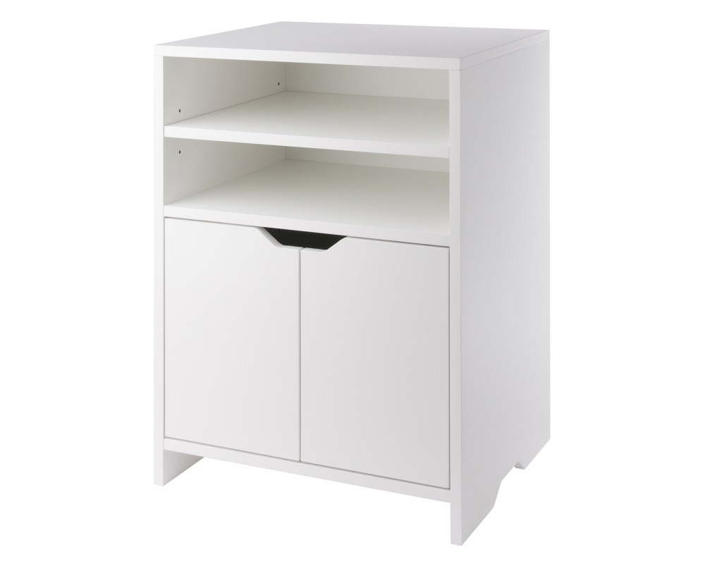 Nova 4-Shelf Storage Cabinet, 19' Wide, White