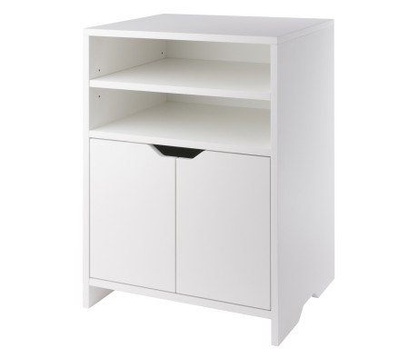 Nova 4-Shelf Storage Cabinet, 19' Wide, White