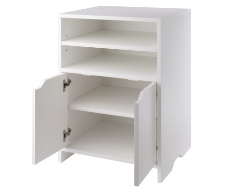Nova 4-Shelf Storage Cabinet, 19' Wide, White