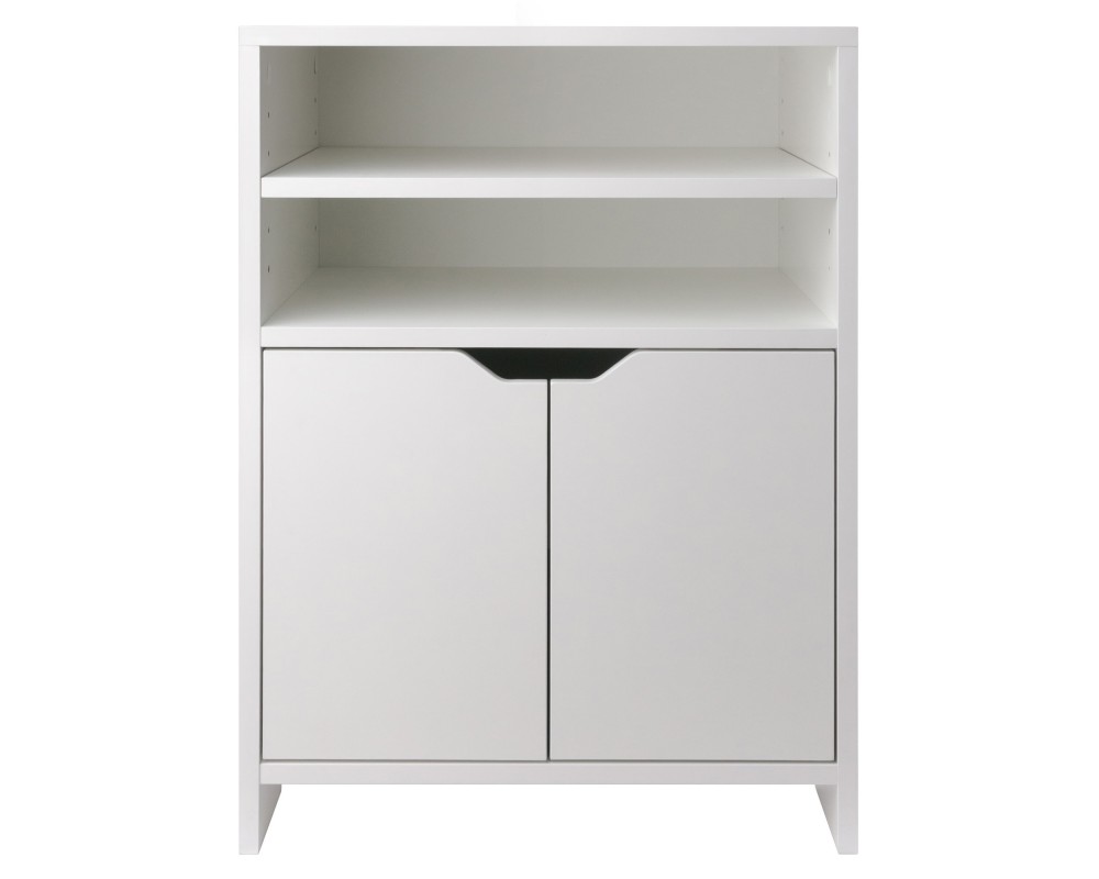 Nova 4-Shelf Storage Cabinet, 19' Wide, White