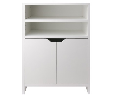 Nova 4-Shelf Storage Cabinet, 19' Wide, White