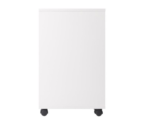 Halifax 2-Section Mobile Filing Cabinet, White