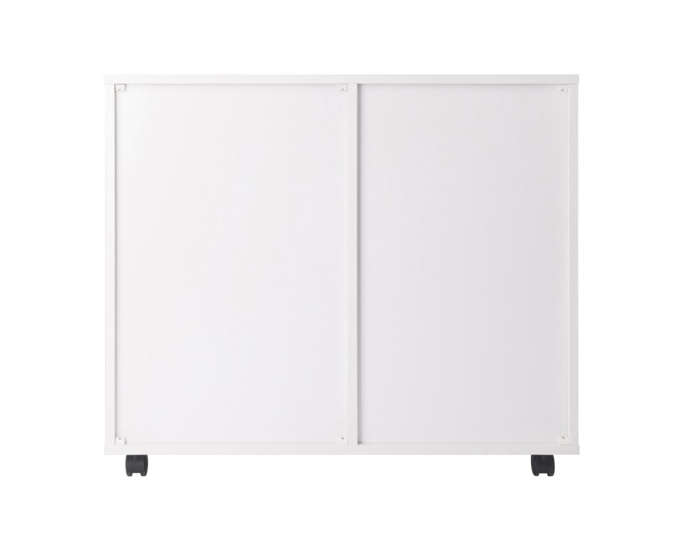 Halifax 2-Section Mobile Filing Cabinet, White