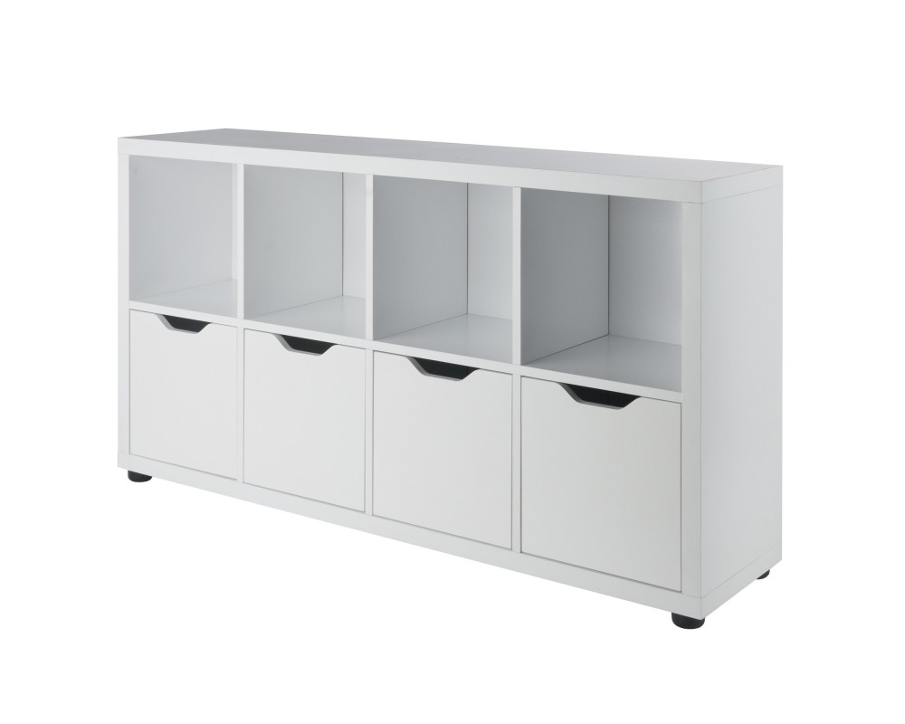 Julian 2x4 Storage Cabinet, White